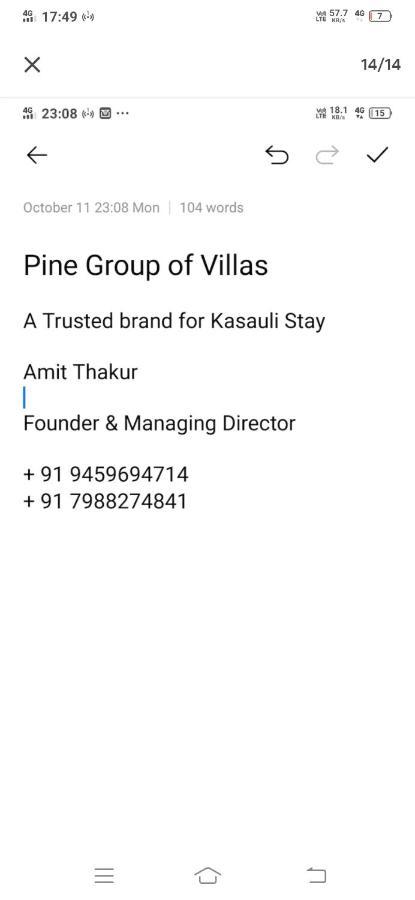 Himalyan Hills I Serviced Apt I Nature I Chef I Kasauli By Exotic Stays Екстериор снимка